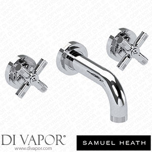 Samuel Heath V7K17-1XK-CP 3 Hole Wall Mounted Basin Filler 140Mm Spout Length Spare Parts