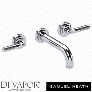 Samuel Heath V7K17-2LK-CP 3 Hole Wall Mounted Basin Filler 180Mm Spout Length Spare Parts