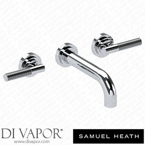 Samuel Heath V7K17-2LL-CP 3 Hole Wall Mounted Basin Filler 180Mm Spout Length Spare Parts