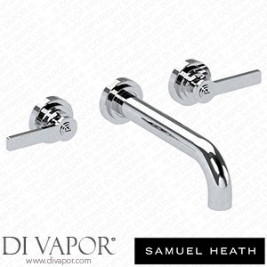 Samuel Heath V7K17-3LF-CP 3 Hole Wall Mounted Basin Filler 210Mm Spout Length Spare Parts