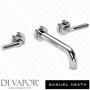 Samuel Heath V7K17-3LK-CP 3 Hole Wall Mounted Basin Filler 210Mm Spout Length Spare Parts