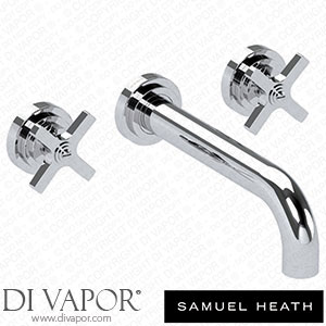 Samuel Heath V7K17-3XF-CP 3 Hole Wall Mounted Basin Filler 210Mm Spout Length Spare Parts