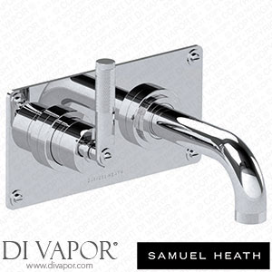 Samuel Heath V7K20-1LK-LH-CP 2 Hole Wall Mounted Basin Mixer Left Handed 144Mm Spout Length Spare Parts