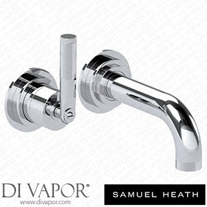 Samuel Heath V7K20-1LK-NP-CP 2 Hole Wall Mounted Basin Mixer without Plate 144Mm Spout Length Spare Parts