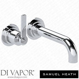 Samuel Heath V7K20-2LF-NP-CP 2 Hole Wall Mounted Basin Mixer without Plate 184Mm Spout Length Spare Parts