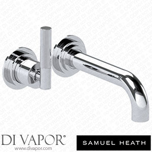 Samuel Heath V7K20-2LL-NP-CP 2 Hole Wall Mounted Basin Mixer without Plate 184Mm Spout Length Spare Parts