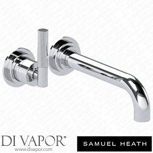 Samuel Heath V7K20-3LL-NP-CP 2 Hole Wall Mounted Basin Mixer without Plate 214Mm Spout Length Spare Parts