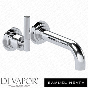 Samuel Heath V7K35-1LL-NP-CP 2 Hole Wall Mounted Bath Mixer without Plate 184Mm Spout Length Spare Parts