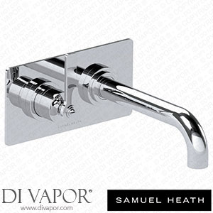 Samuel Heath V7K35-2LF-LH-CP 2 Hole Wall Mounted Bath Mixer Left Handed 214Mm Spout Length Spare Parts