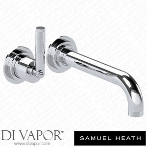 Samuel Heath V7K35-2LK-NP-CP 2 Hole Wall Mounted Bath Mixer without Plate 214Mm Spout Length Spare Parts