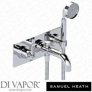 Samuel Heath V7K43-1LF-CP 3 Hole Wall Mounted Bath Mixer with Diverter 180Mm Spout Length Spare Parts