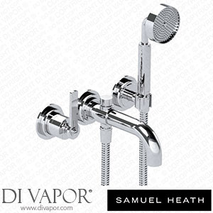 Samuel Heath V7K43-1LFNP-CP 3 Hole Wall Mounted Bath Mixer with Diverter without Plate 180Mm Spout Length Spare Parts