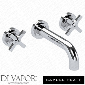 Samuel Heath V7K47-1XF-CP 3 Hole Wall Mounted Bath Filler 180Mm Spout Length Spare Parts