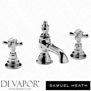 Samuel Heath VAC14-NP-CP 3 Hole Basin Set without Pop-Up Waste Spare Parts