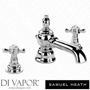 Samuel Heath VAC15-CP 3 Hole Basin Set with Pop-Up Waste Extended Spout Spare Parts