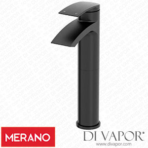 Merano VASTOTBASINTAPBLK Modern Mono High Rise Tall Basin Sink Mixer Tap Spare Parts