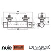 Premier Nuie Bar Valve Shower Dimension