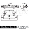 Hudson Reed Slimline Bar Valve Shower Dimension