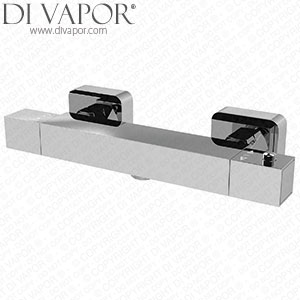 Nuie Square Thermostatic Shower Bar Valve - VBS025