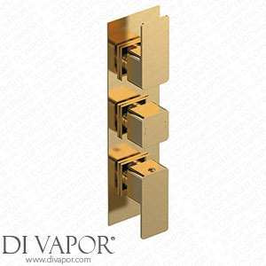 Venice Cubo Triple Thermostatic Shower Valve - Brushed Brass - VC8TR02BB Spare Parts