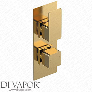 Venice Cubo Twin Thermostatic Shower Valve with Diverter - Brushed Brass - VC8TW02BB Spare Parts