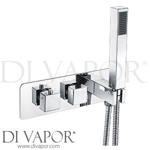 Vellamo VELBLOXSH01 Blox 2 Outlet Concealed Thermostatic Bath Shower Valve & Handset Spare Parts