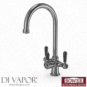 Bower VENCRBLCHR 3-in-1 Instant Boiling Water Tap - Black Lever Traditional Cruciform Chrome Spare Parts