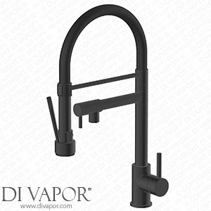 Venice Kitchen Mixer Tap with Swivel Spout & Directional Spray - Matt Black - VENKT264 Spare Parts