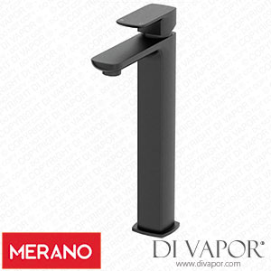 Merano VENOSATBASINTAPBLK Modern Mono High Rise Tall Basin Sink Mixer Tap Spare Parts