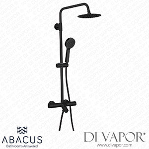 Abacus Emotion Thermo Exposed Shower Valve Kit Bath/Shower Mixer Matt Black VESK-70-2020 Spare Parts