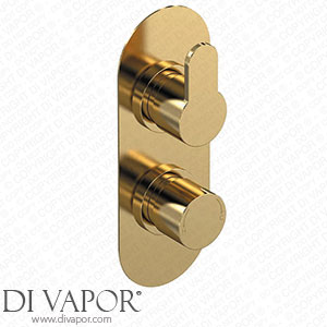 Venice Giro Twin Thermostatic Shower Valve with Diverter - Brushed Brass - VG8TW02BB Spare Parts