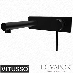 Vitusso VITSALERNOWMTBLK Salerno Wall Mounted Basin Mixer Tap Matt Black Spare Parts