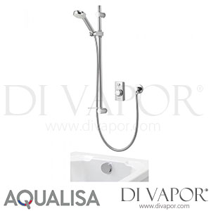 Aqualisa VSD.A1.BV.DVBTX.14 Visage Digital Concealed Shower w/ Adj. Head & Bath Overflow Filler Spare Parts