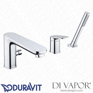 Duravit Wave 3-hole rim-mounted Bath Mixer WA5260000.V West One Bathrooms Spare Parts