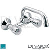 VADO Warwick 2 Hole Sink Mixer Wall Mounted Flat Swivel Spout Spare Parts