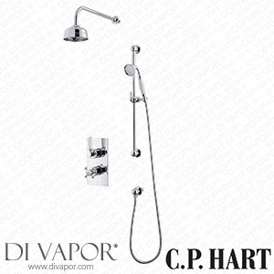 C.P. Hart Waterloo Shower Set (Dual Valve & Diverter Flexible Kit & Head) WATSET8 Spare Parts