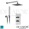 VADO Notion Square Concealed 2 Outlet Shower Valve Spare Parts