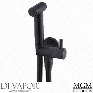 MGM DFV001MB Black Douche Kit with Lever Tap Spare Parts