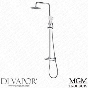 MGM TSS009 Round Chrome Thermostatic Exposed Fixed Shower Spare Parts