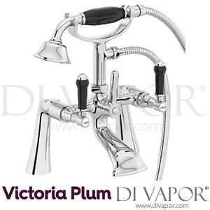 Orchard WINB05 Winchester Bath Shower Mixer Tap with Black Lever Handle Spare Parts