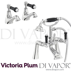 Orchard WINPACK05 Winchester Black Handle Basin and Bath Shower Mixer Taps Pack Spare Parts