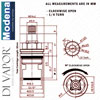 Wickes Modena Monobloc Hot Tap Cartridge Diagram