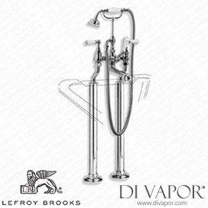 Lefroy Brooks CLASSIC BATH SHOWER MIXER WITH WHITE LEVERS,STAND PIPE SLEEVES & ADJUSTABLE BASE PLATES FOR RIM MOUNTING (WL 1145) Spare Parts