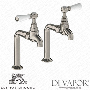 Lefroy Brooks Classic Kitchen Bibcock & Pillars With White Levers (Wl 1590) Spare Parts