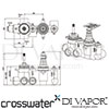 Crosswater WLBP25X31R Diagram