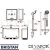 Bristan WV-AR-BC Mixer Spare Parts Diagram