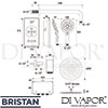 Bristan WVP-FHHR-BC Mixer Spare Parts Diagram