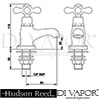 Hudson Reed Ultra Nostalgic Basin Taps Dimension