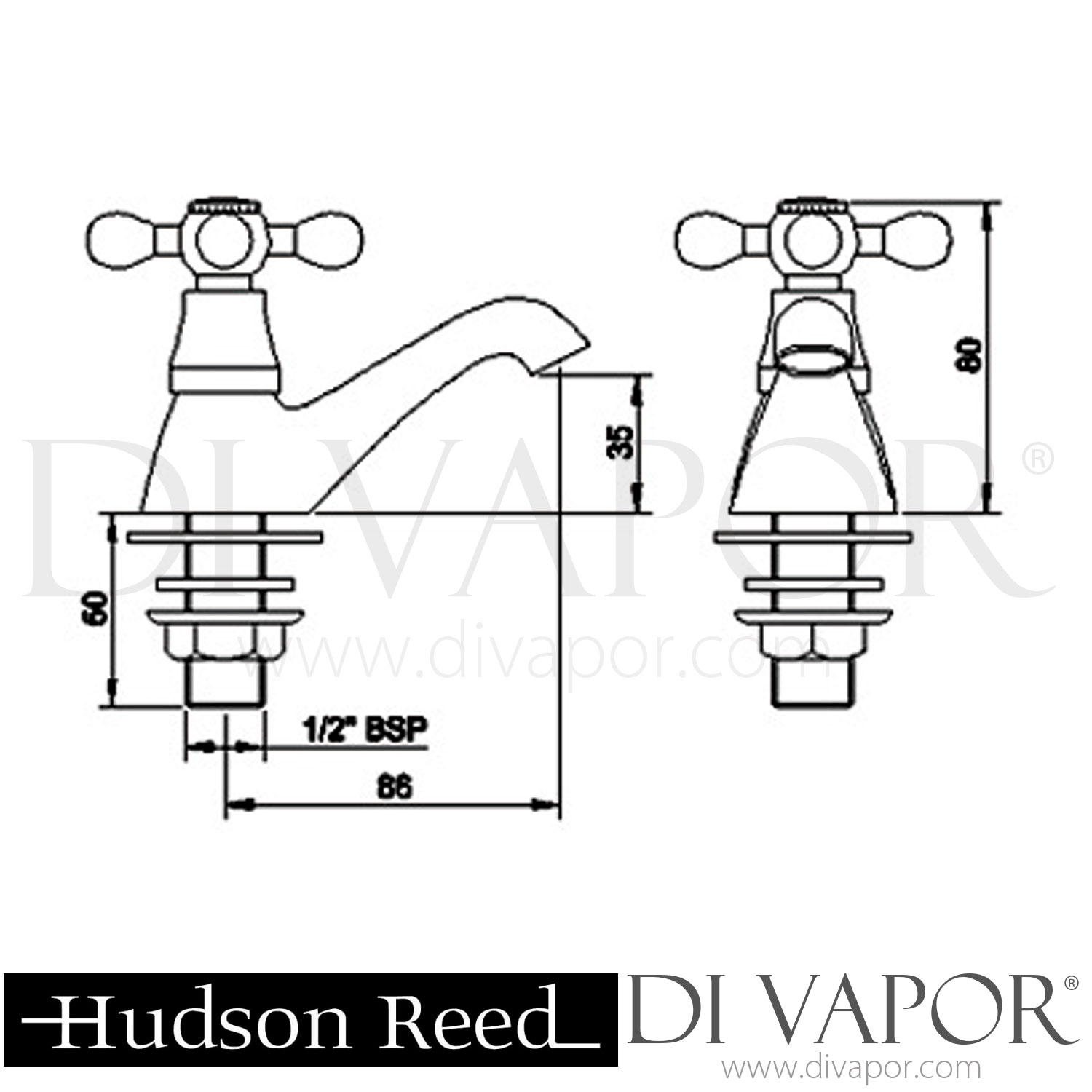 Ultra Traditional Viscount Tap Pack (Chrome) - X377 Spare Parts