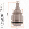 CDA TT41NI Traditional Monobloc Hot Cartridge